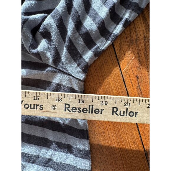 Matilda Jane Womens Top M Striped Polka Dot Tunic Gray Blue Lightweight - Picture 7 of 7